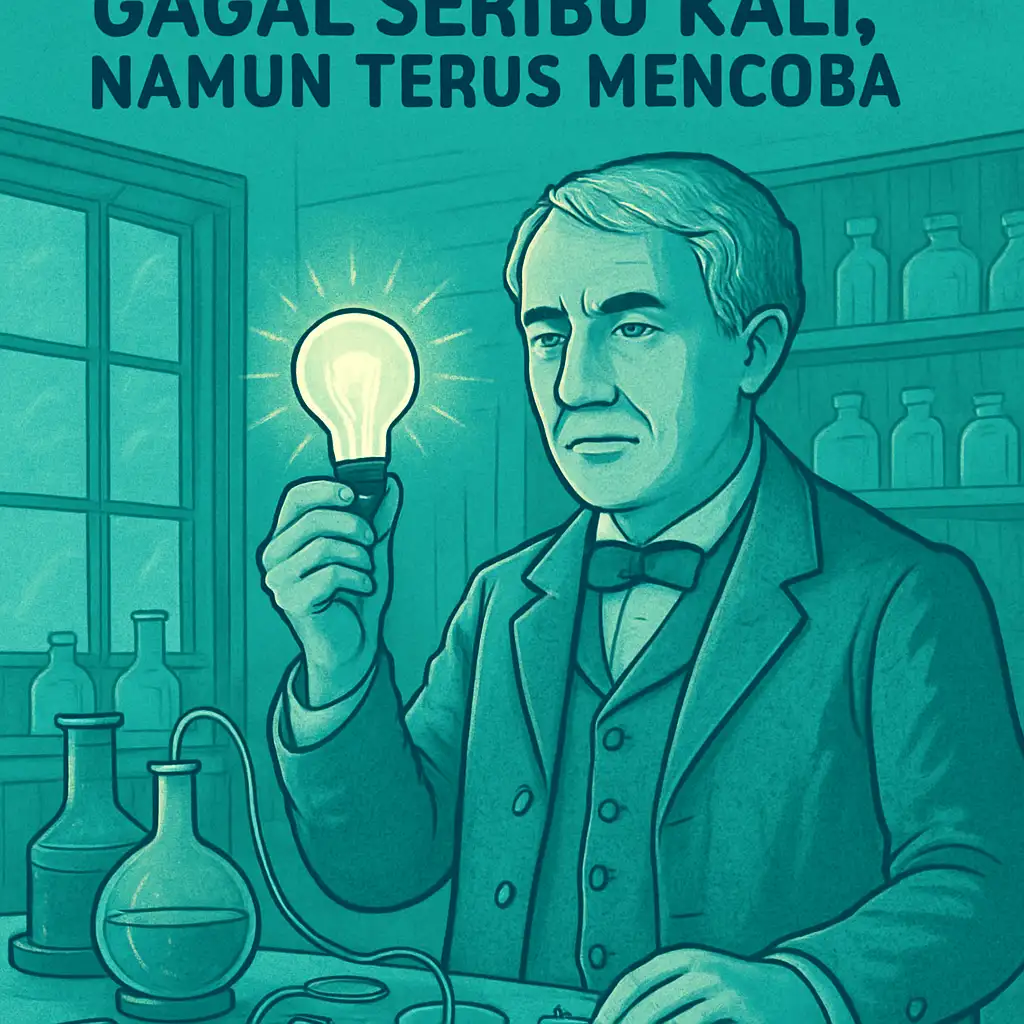 Kisah Inspiratif dari Thomas Edison: Gagal Seribu Kali, Namun Terus Mencoba